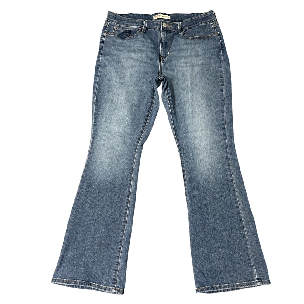 Signature by Levi Strauss Jeans Womens 12S Blue Mid-Rise Bootcut Denim 32x27